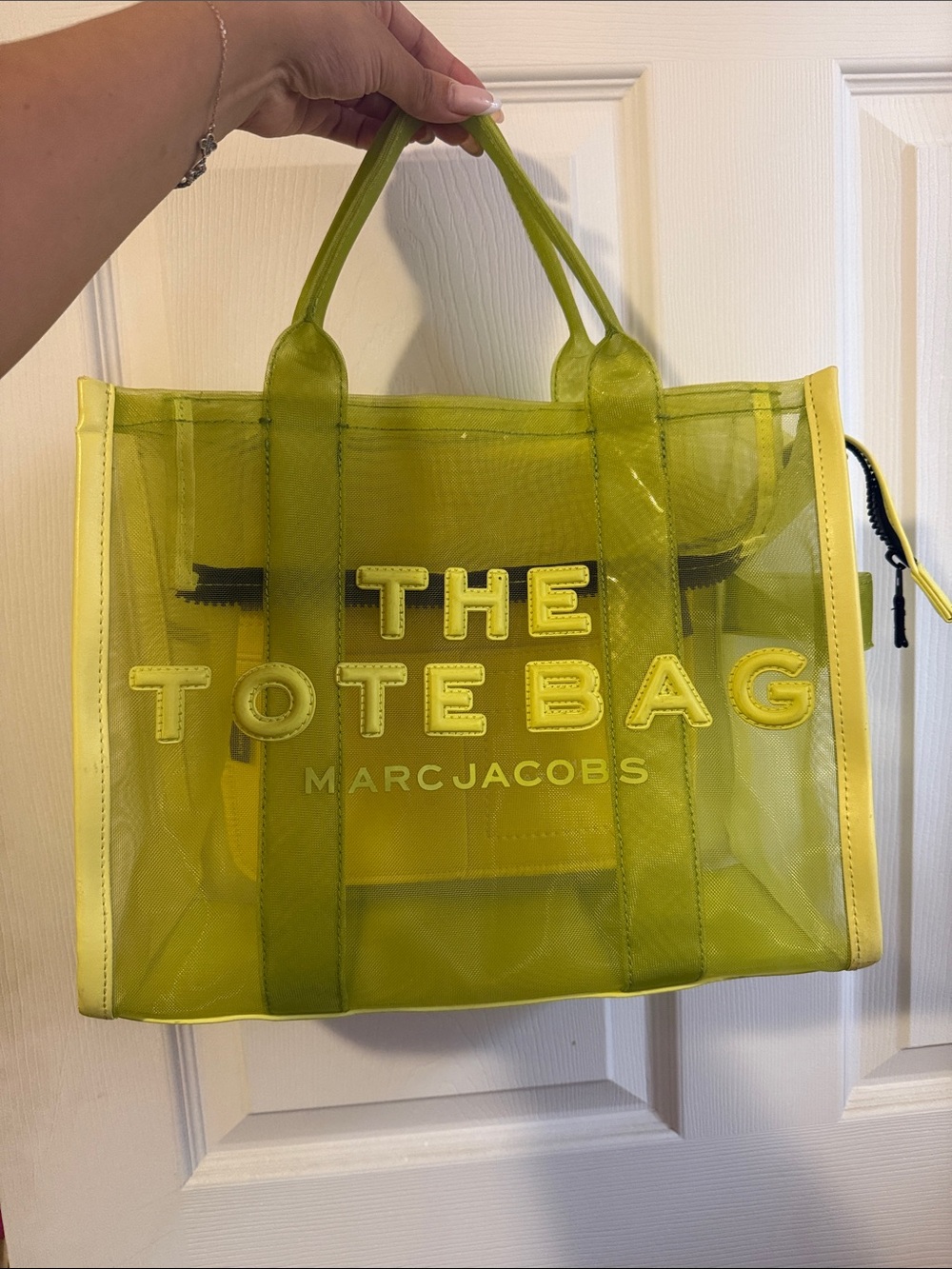Marc Jacobs Yellow-Green The Tote Bag